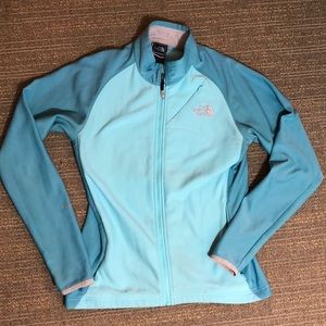 Light Blue North Face Zip Up!